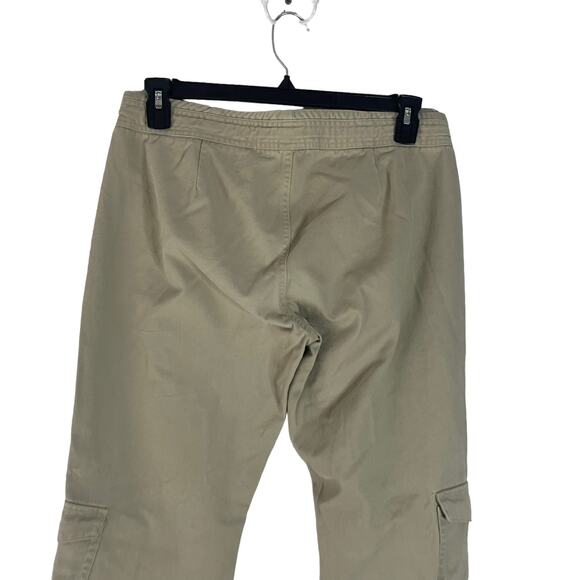 Vintage 90s‎ Juniors Size 13 Baggy Khaki Cargo Pockets Tie Pants - Picture 8 of 12
